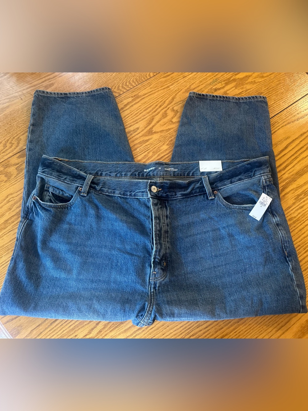 Old Navy Women’s Slouchy Straight Blue Denim Jeans Size 22 NEW